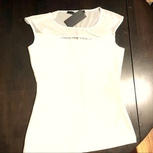 NEW GUESS sexy cut out mesh top XS